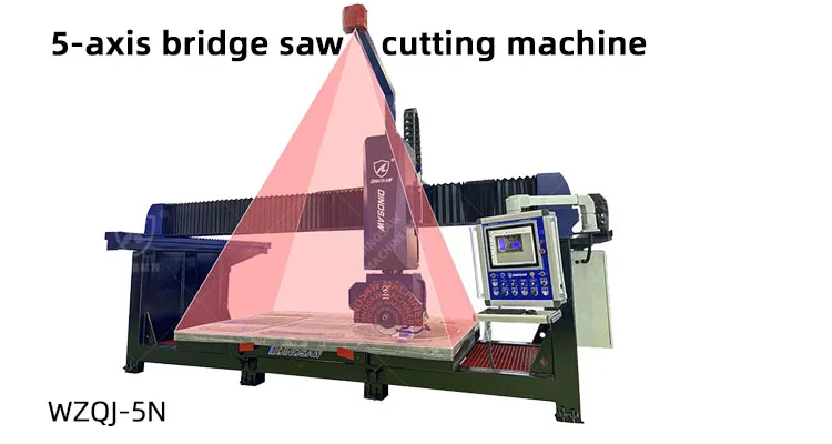 5 Axis Bridge Granite Cutting Table Cnc Machine For Stone Machine Mable ...