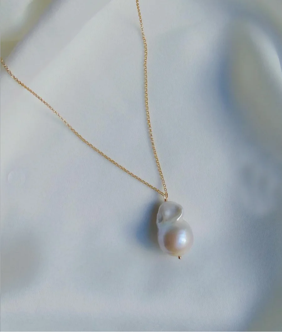 Baroque Pearl Necklace Elegant Freshwater Pearl Jewelry