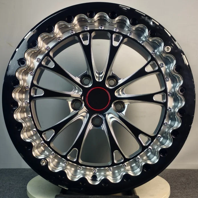 New Custom Beadlock Forged Aluminum Alloy Wheel 15-20 Inch Deep Dish 5x114.3 / 5x120 / 5x127 Concave