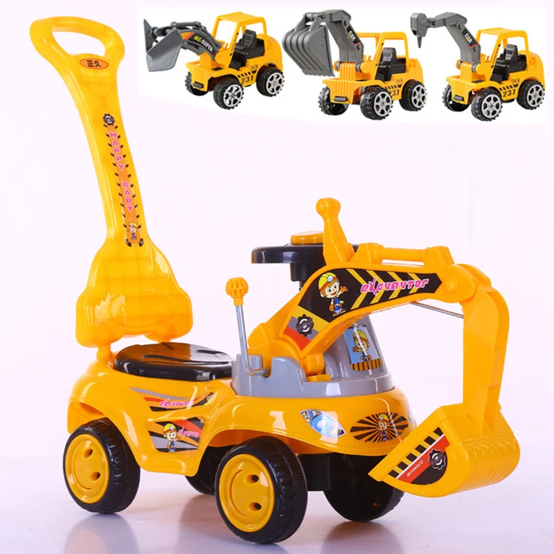 Batteries Powered Childeren's Construction Dig Excavator Toys for 3 4 5 6 7 Year Old Boys