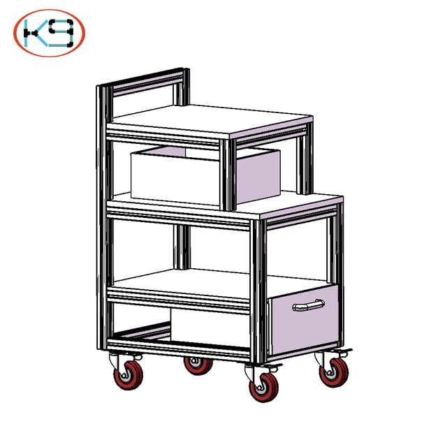 Movable Bracket Aluminum Profile Adjustable Pivot Joint Connect With Locking Lever for Connecting Profile at Various Angles