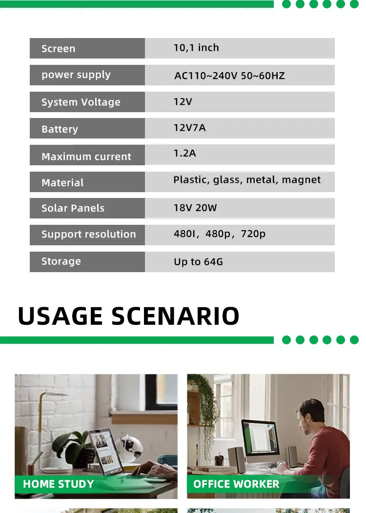 Hot-selling Solar TV Long Battery Life Convenient Carry Clear Video-Solar Related Product