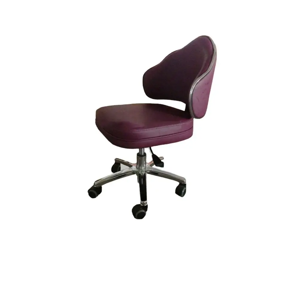 Bomacy High Density Foam Barber Chair Salon Stool Beauty Rolling Work Spa Cutting Portable Base Thick Hair Salon Stool