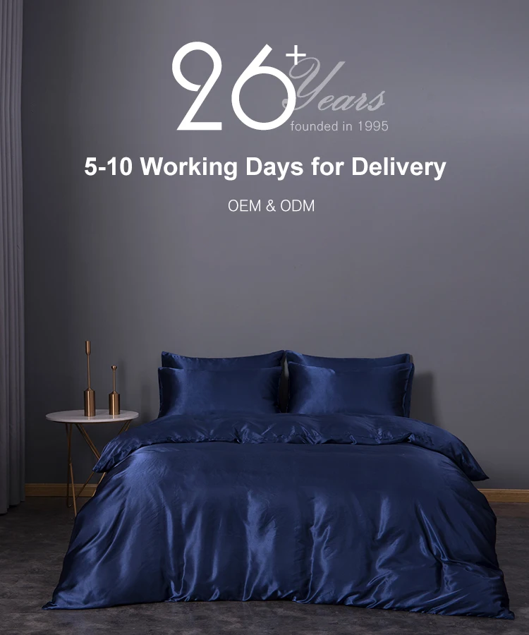 Premium Oem Factories Polyester Pink Black Grey Home Textile Satin