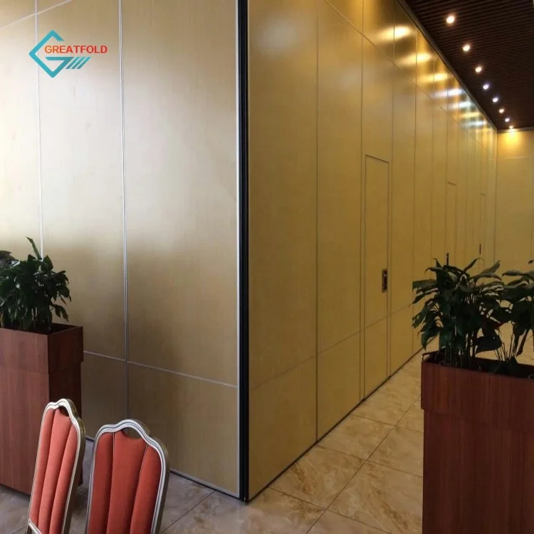 Operable Partition Wall Acoustic Movable Folding Assemble Wall Reached 7m High Type 65 Soundproof Sliding for Hotel Meeting Room