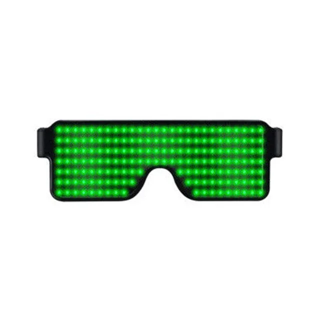 8 Modes Quick Flash USB Led Party USB charge Luminous Glasses Glow Sunglasses Christmas Concert light Toys Christmas decorations