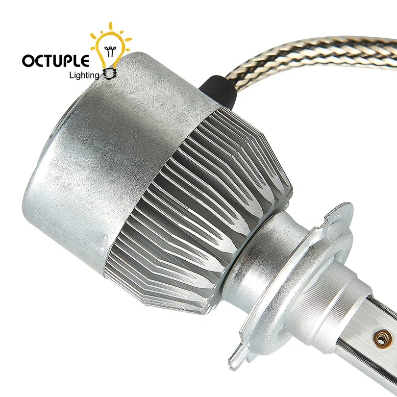 COB 36W C6 LED Headlight Bulb LED Headlights Supply H4 H7 Car Bulb Bombillos Auto LED Headlight for Car Led Headlight Bulb 6500K