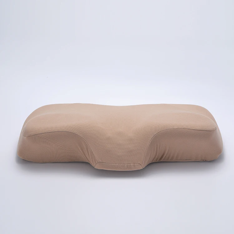 Cervical Orthopedic OEM Customize Cushions Neck Memory Foam Pillow Wholesale Brown Queen Size Sleep Pillows