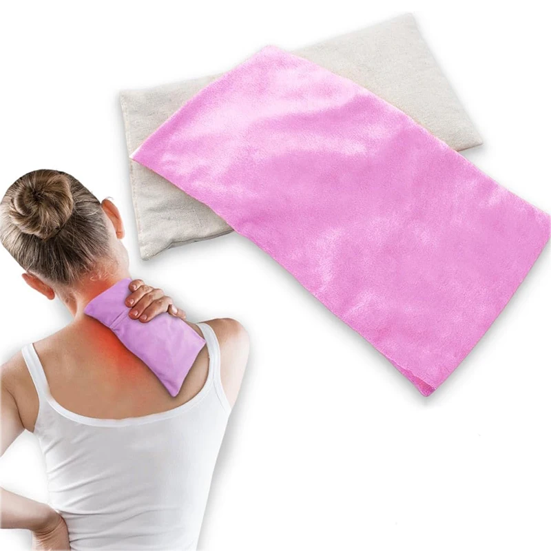 custom microwave portable heating pad for neck shoulder lavender moist flaxseeds clay beans heating pack hot pack warmer