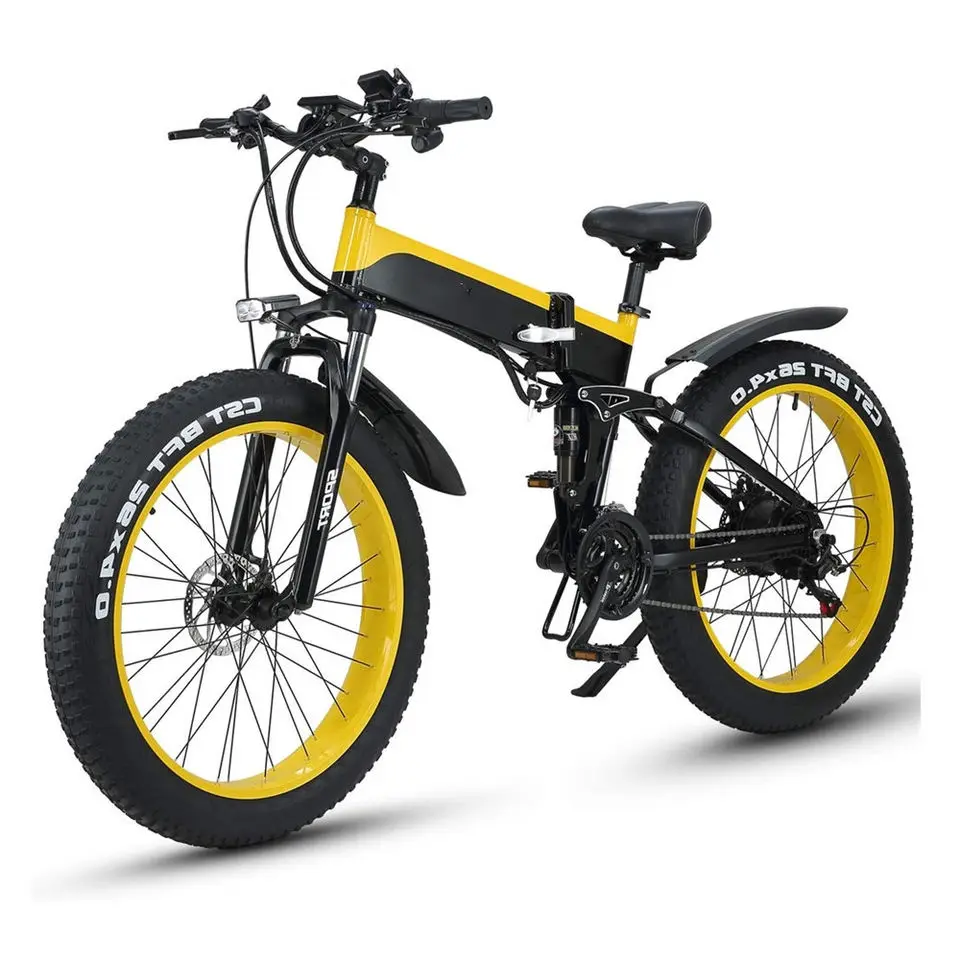 Eu Usa 1000w Electric Bike 48v14.5ah Lithium Battery Ebike 26 Inch Fat Tire Electric Mountain