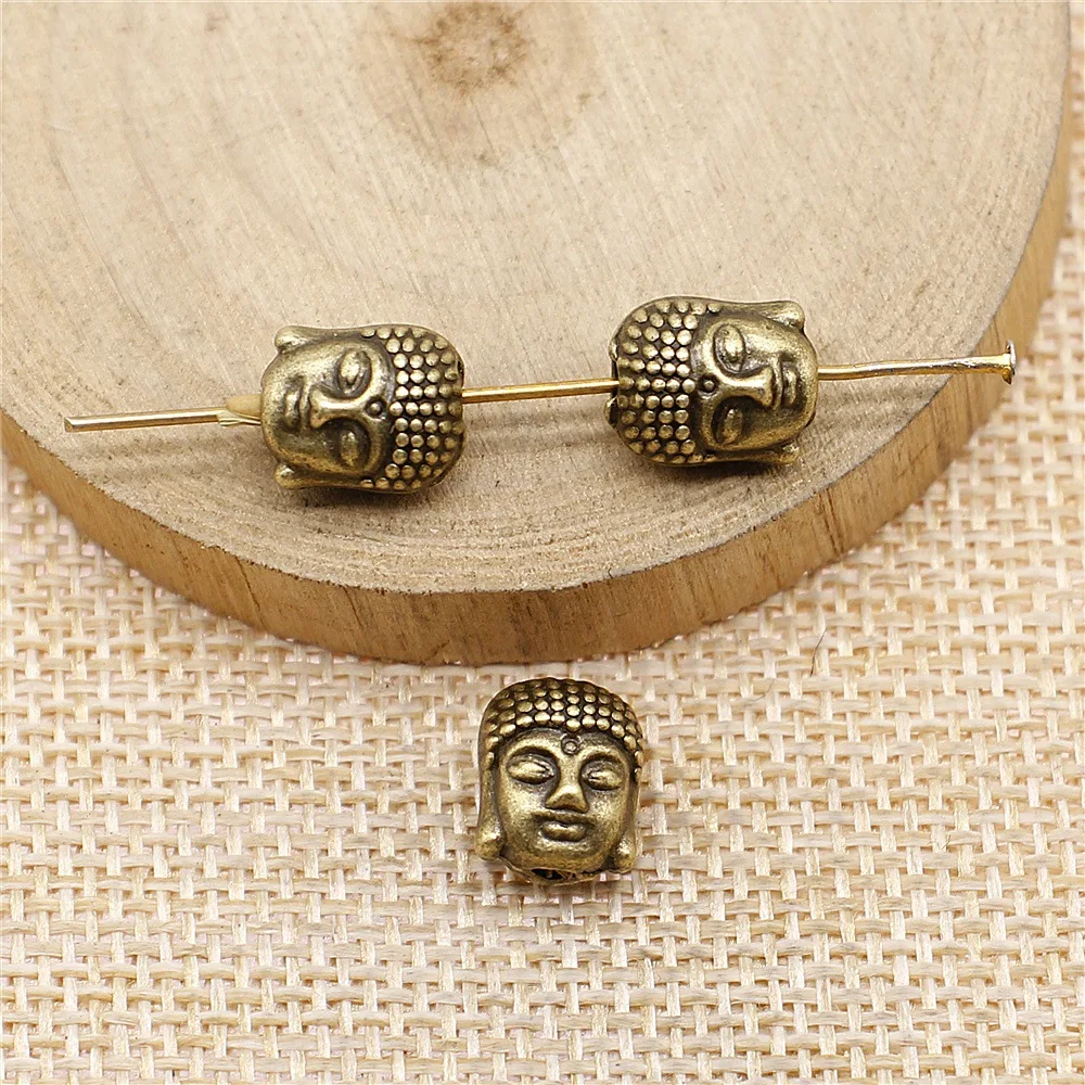 Античные бронзовые Серебряные Позолоченные Бусы из сплава Будды шармы Ювелирные аксессуары Fit нитки браслеты