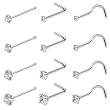 Fashion accessories Anti-allergy 316L Stainless steel jewelry wholesale Nose rings for women