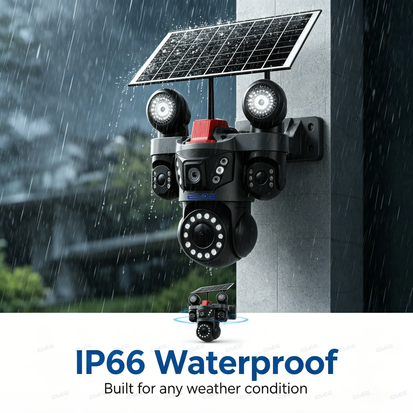 AI auto tracking and PIR motion detection system