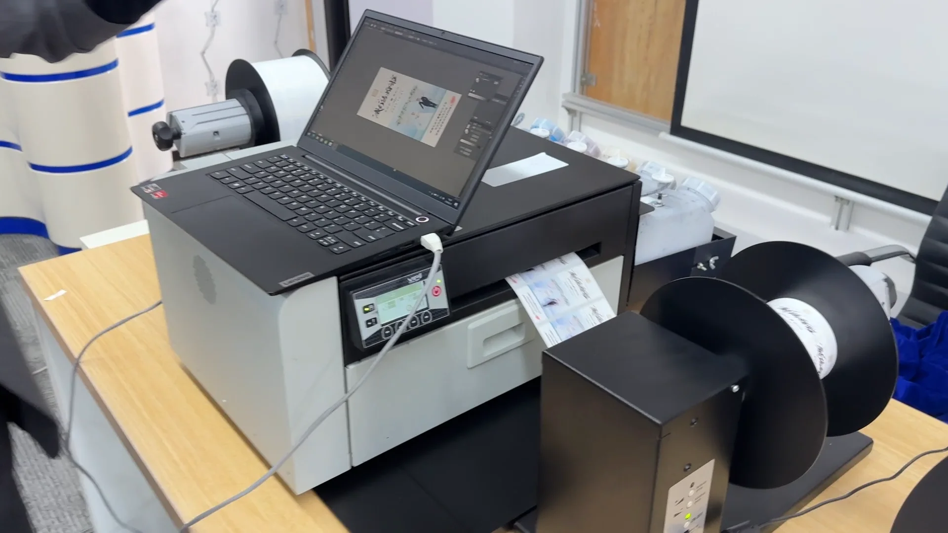 Mini Color Label Printer Price Tag Diy Roll To Roll Label Sticker ...