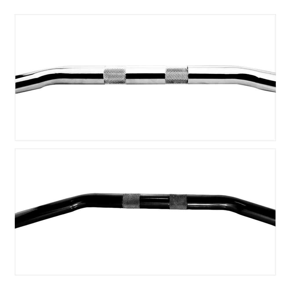 Motor Handgrepen 1 Inch – Zwarte CNC-aluminium Grips Voor Cruiser En Chopper, Set Met Uiteinden