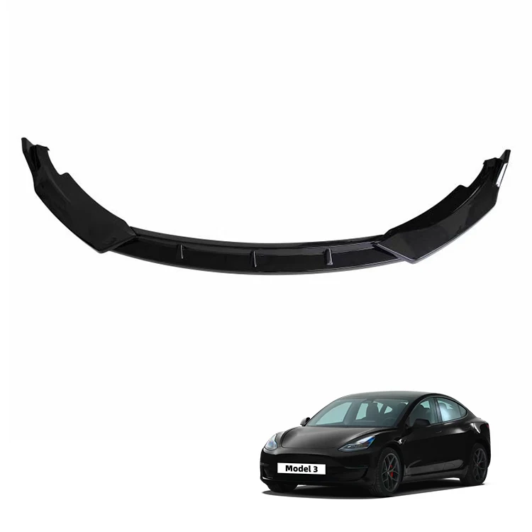 Tesla Model 3 uchun 2018-2022 yillar PP ishchi oyoq old lip bumper lopasi tashqi aksessuarlar