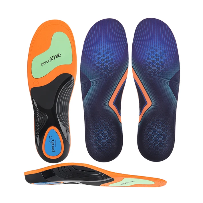 JOGHN Polyurethane Custom Basketball Comfort Insole 3.5cm Arch Support Insole Orthopedic Insole Orthotic