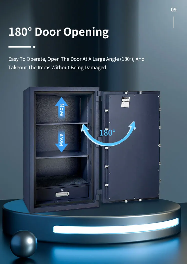 CEQSAFE High-end Security Digital Electronic and Key Lock Fire Proof Safe Box manufacture