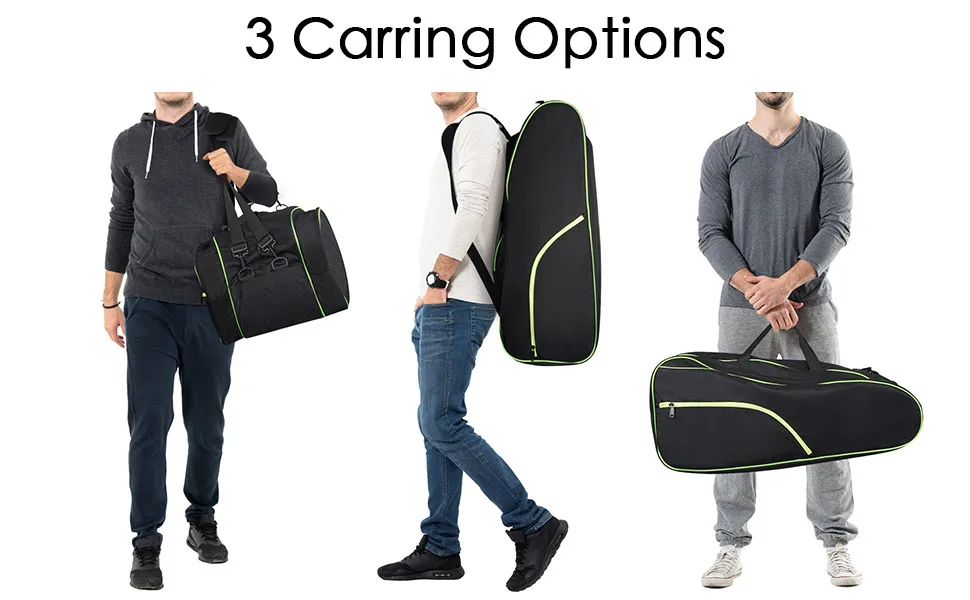 Compact Tennis Racket Backpack Large Convertible Tennis Racquet Backpack - Durable & Versatile