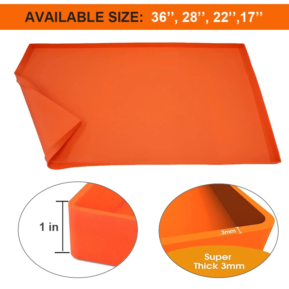 36" Heavy Duty Food Grade Silicone Grill Cover Griddle Protective Mat Silicone For Blackstone