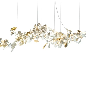 ECOJAS Luxury Glass Chandelier for Hotel Lobby Super Market Wedding Hotel New Design Large Pendent Light