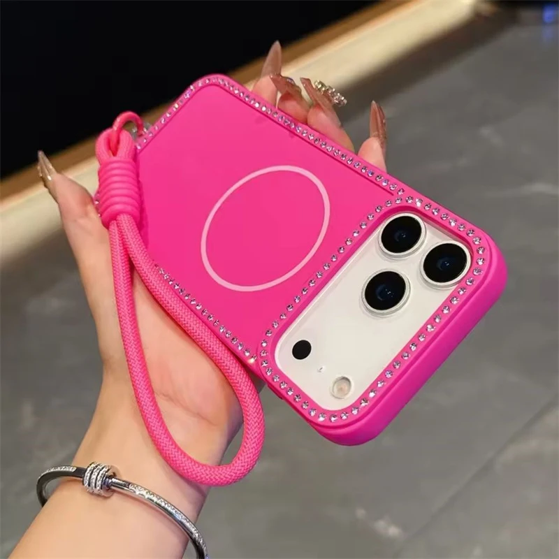 Luxury Glitter Lanyard Case for iPhone 17 Pro Max