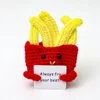 Papas fritas una tarjeta