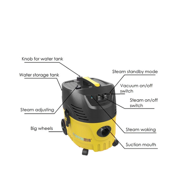 Handy 140 Degrees Celsius Steam 3 in 1 Carpet Cleaning Machines Industrial Aspirateurs Professionnel Vacuum Steam Cleaner