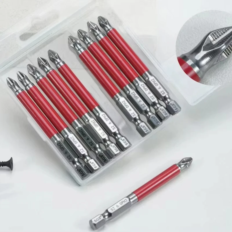 MOYOTEC Industrial OEM Magnetic Screwdriver Bits S2 Steel Phillips Anti-Slip Shock-Proof Strong Magn