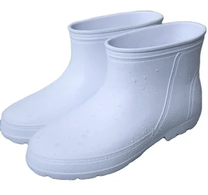 Lightweight Mid-calf Rain Boots Waterproof Laundry Kitchen Work Shoes for Men and Women