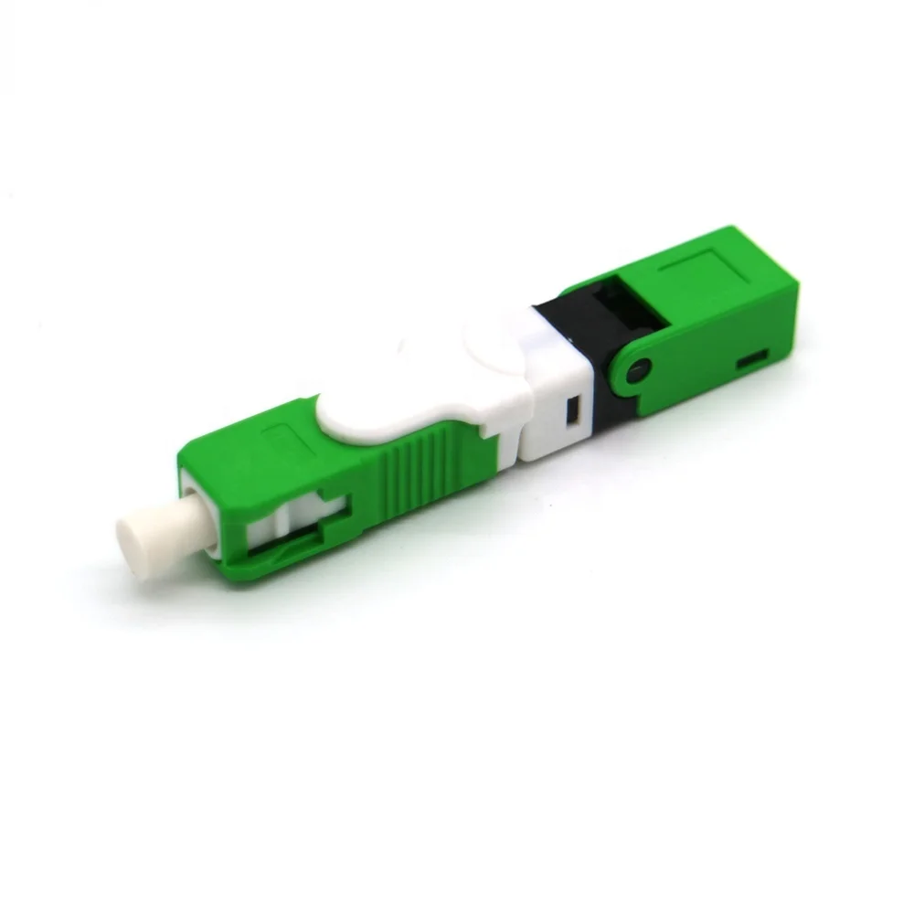 SC APC fiber optic fast installation connector mechanical splicer SOC splice on connector