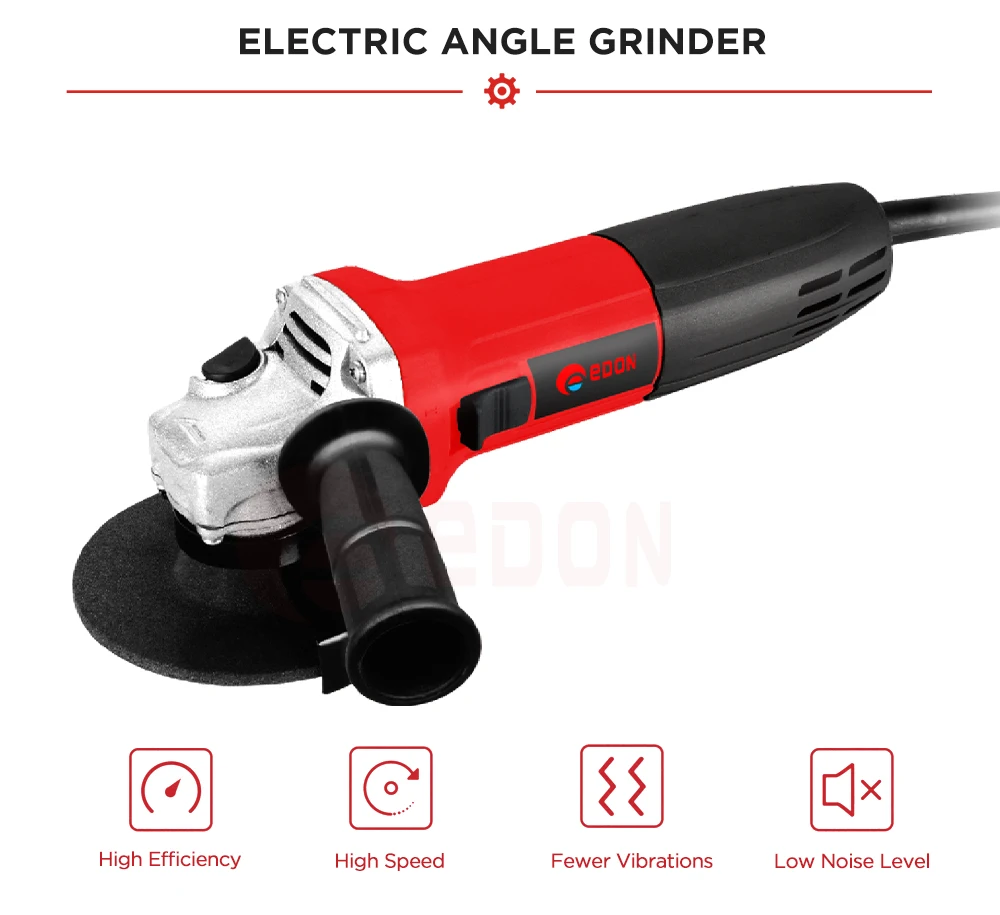 Source EDON 125mm mini electric angle grinder machine AG125-900 power tools  angle grinder angle on m.alibaba.com