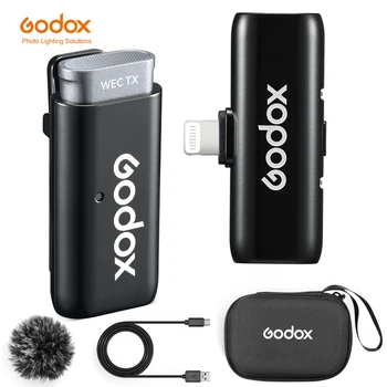 GODOX WES1 WES2 2.4GHz Wireless Microphone System Transmitter Receiver Live Broadcast Reduction Noise Mic for Camera Smartphone detail image