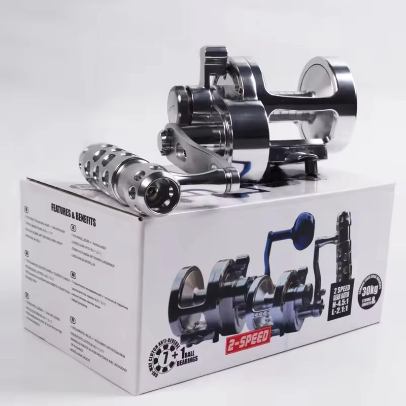 EK Gear Ratio Drum Reel Perfect for Saltwater Trolling