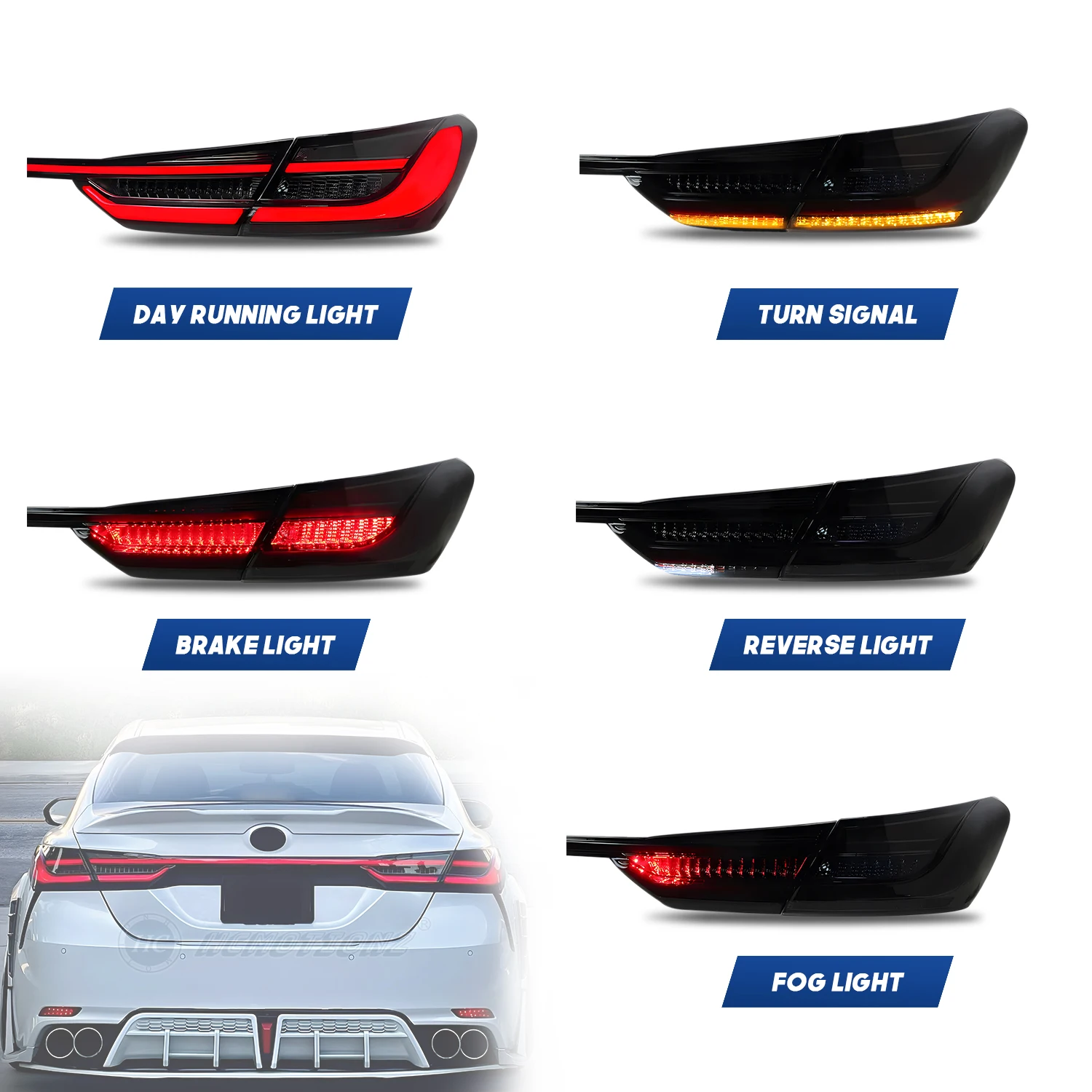 カムリテールランプ YOURS カムリ 専用 ブレーキ 全灯化 キット テール LED 4灯化