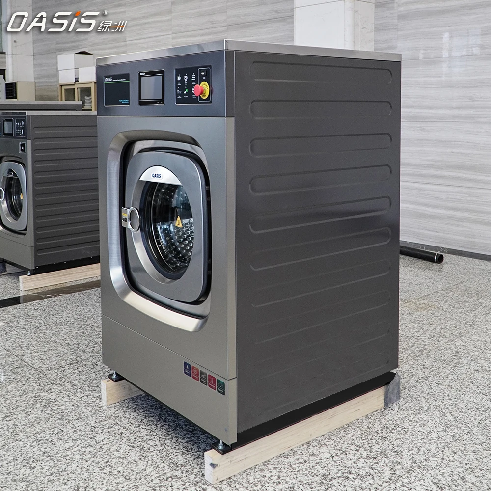Oasis Stainless Steel 15kg 20kg Fully Automatic Industrial Laundry Machine Commercial Washer Extractor Equipment