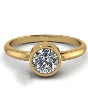 2026 New Arrival High Quality Vintage 925 Sterling Silver 14k Yellow Gold Plated  Moissanite Ring Wholesale Women Jewelry Rings