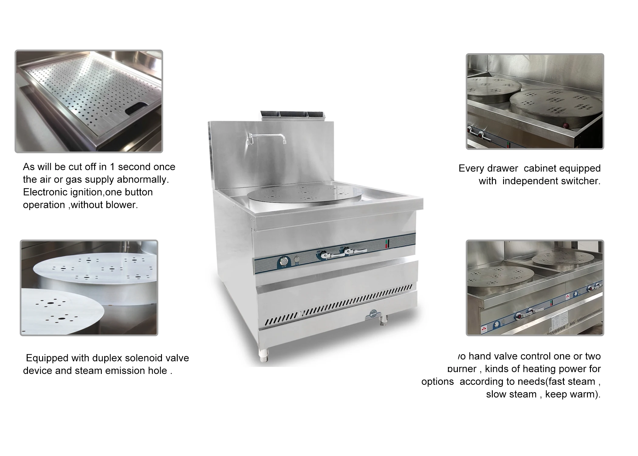 Factory Supply Commercial Stainless Steel Breakfast Store Economical