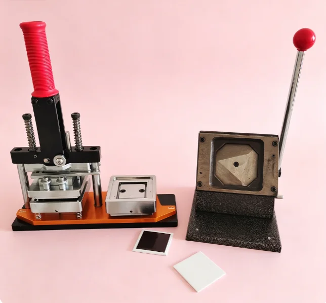 TEBAK DIY Rectangular Photo Fridge Magnet Making Machine Kit with Cutter & Consumable Materials