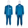 Conjunto de Sudadera con Capucha Azul Calamar