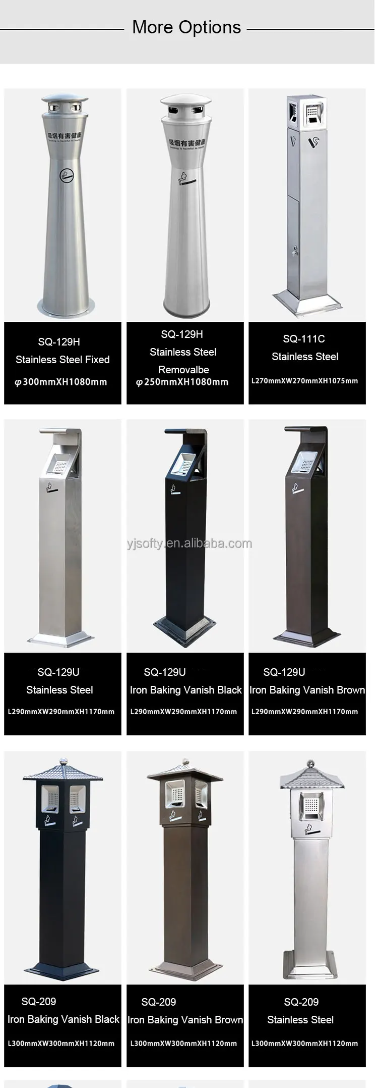 Factory Outdoor Soot Seat Smoky Vertical Column Stainless Steel Iron ...