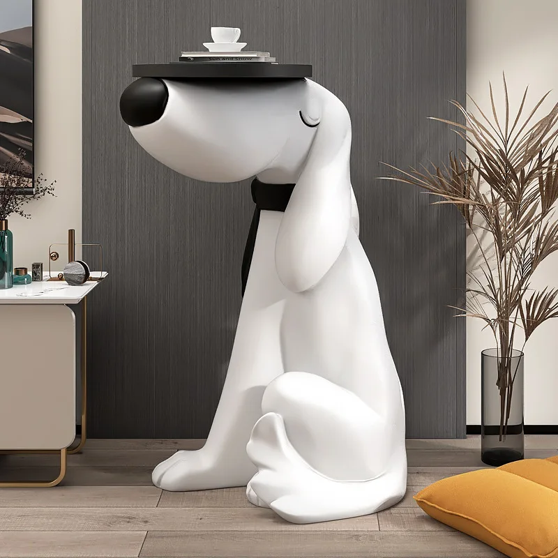 Прямая поставка лоток для хранения ключей собак большой размер скульптуры 70 см украшения дома гостиной