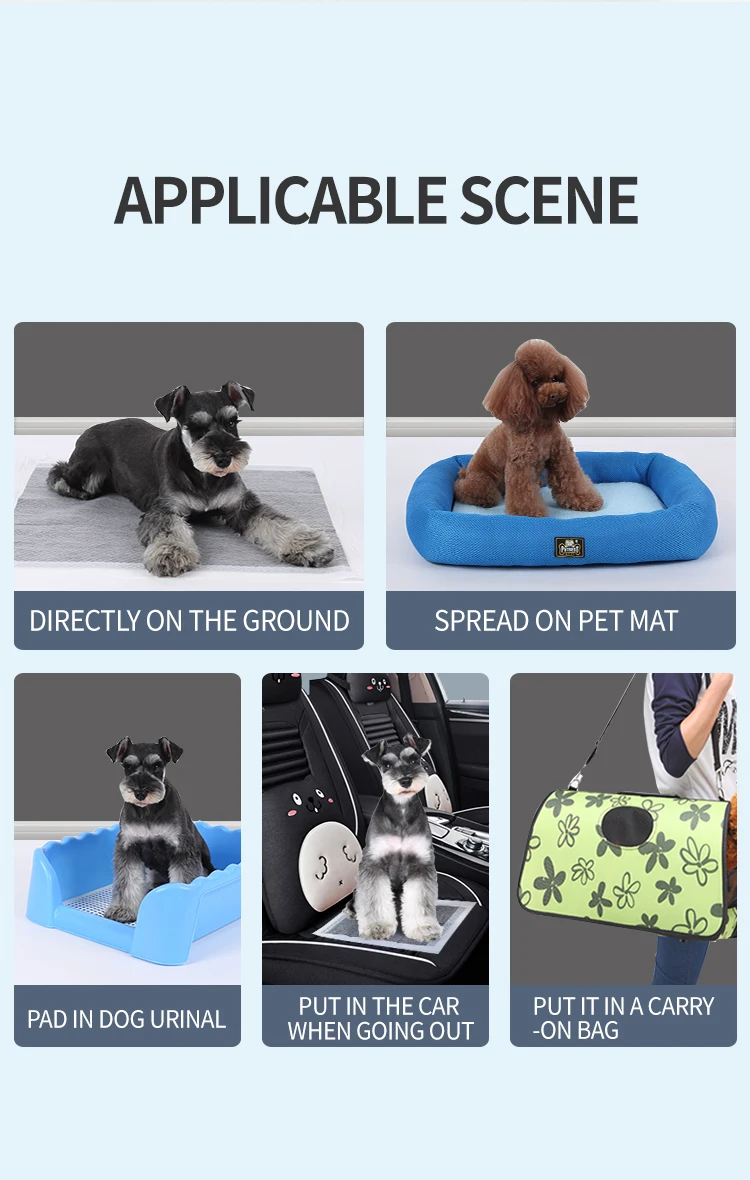 Wholesalers Quick Drying Super Absorbent Disposable Pet Training Mats