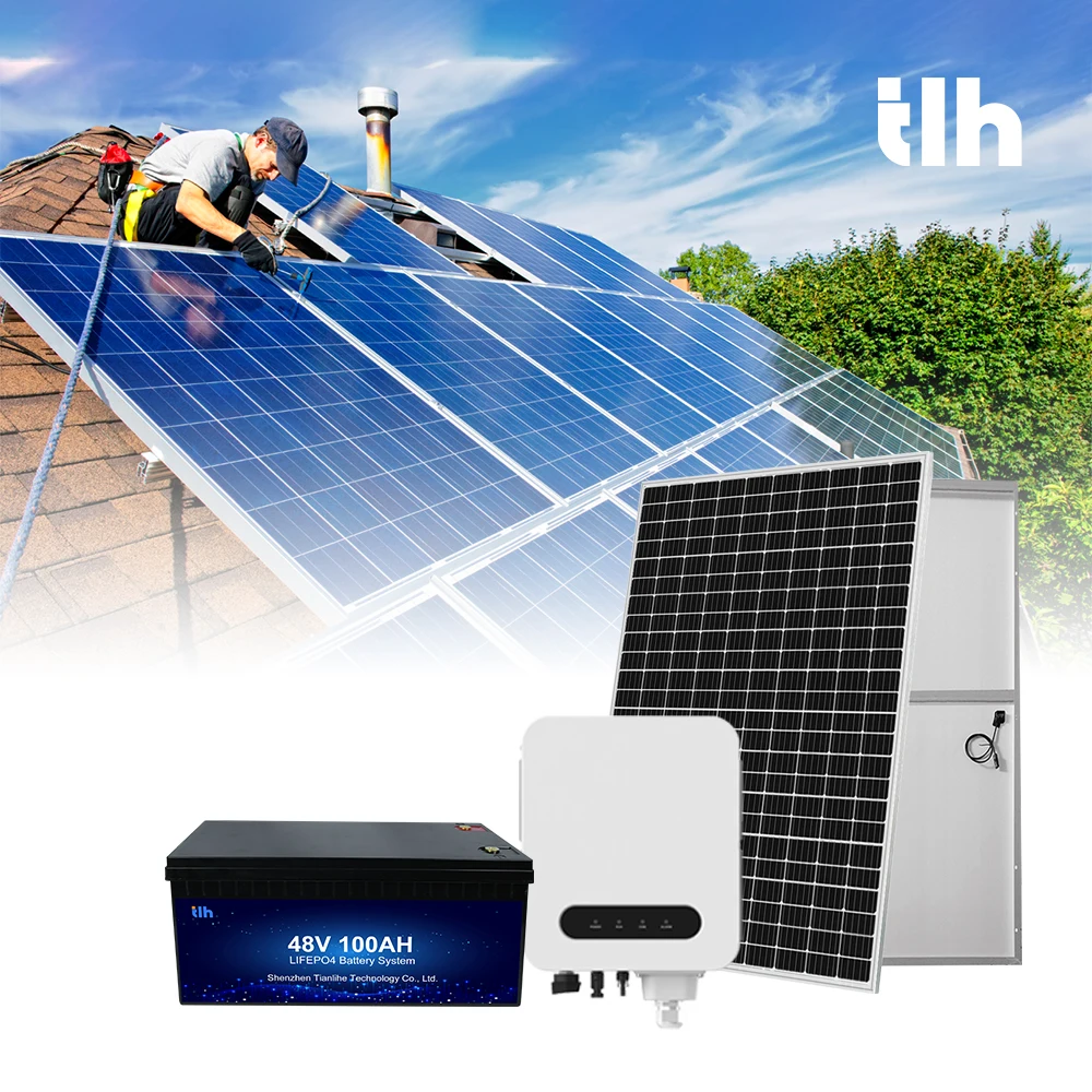 Solar System Kit solar panel inverter Energy storage battery off grid  photovoltaic system 5kw
