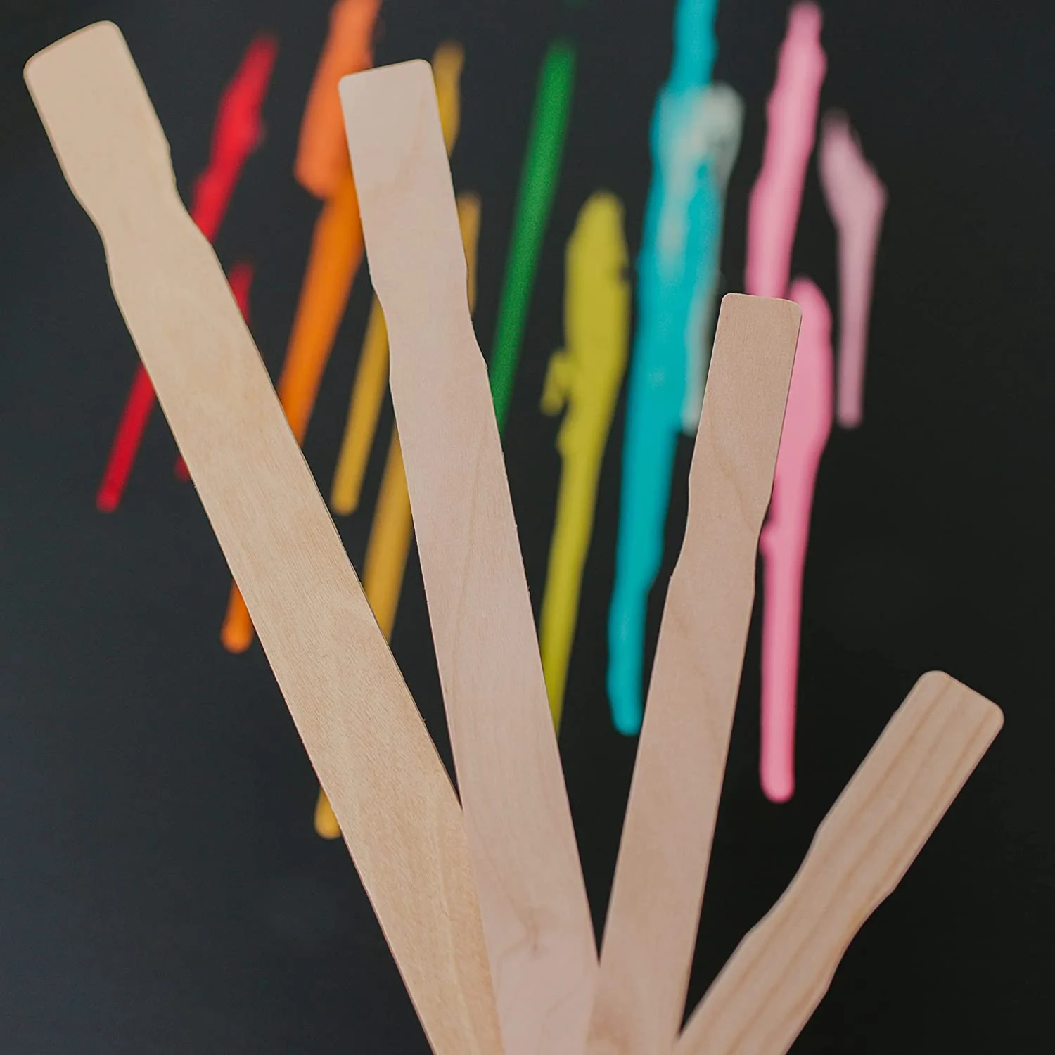 Hardwood Paint Stirrers,Epoxy Or Resin Wood Stirring Paddles,Garden Or