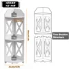 3-tier corner shelf, X model - 80cm high