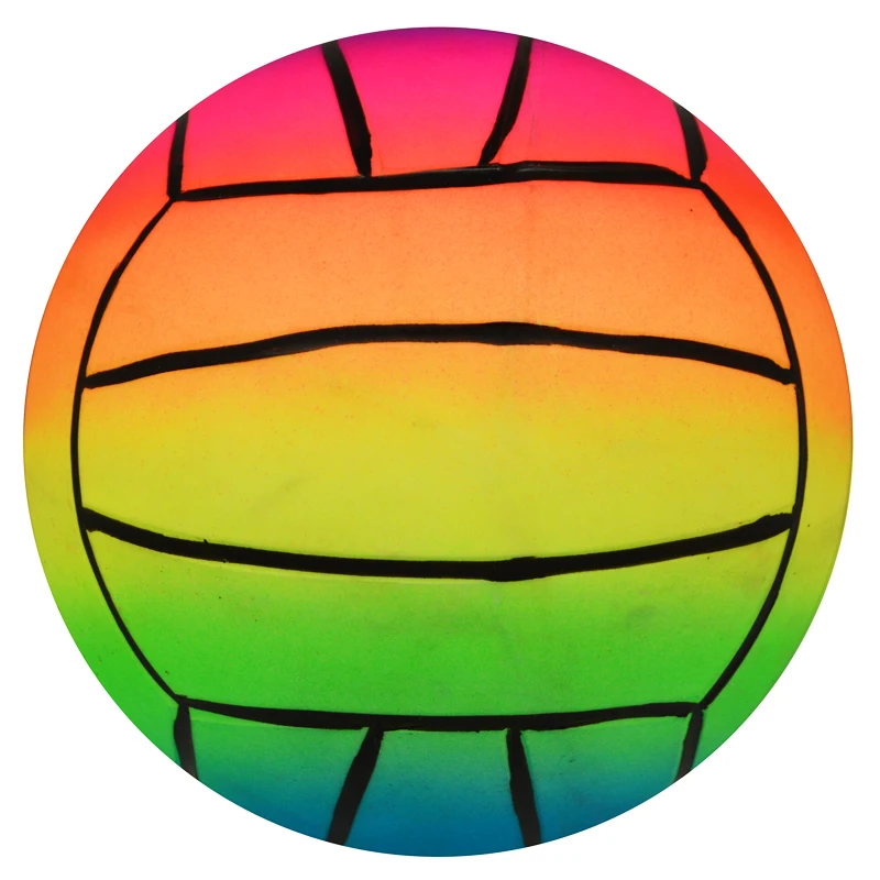 Ballon Gonflable Arc-en-ciel 9 Pouces – Kickball PVC – Léger – Intérieur/Extérieur – Plage, Piscine, Jardin – Enfants Et Adultes