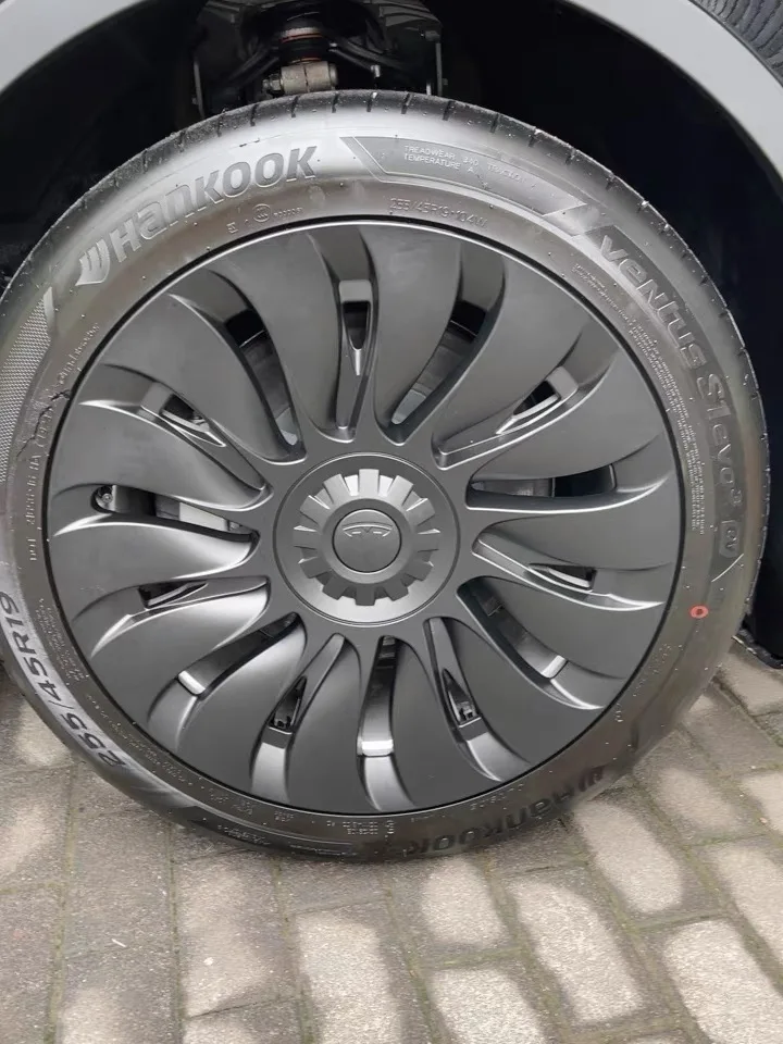 19" Tesla Wheel Cover Model Y Hubcap Waterproof Wheel Cover Sporty Rim