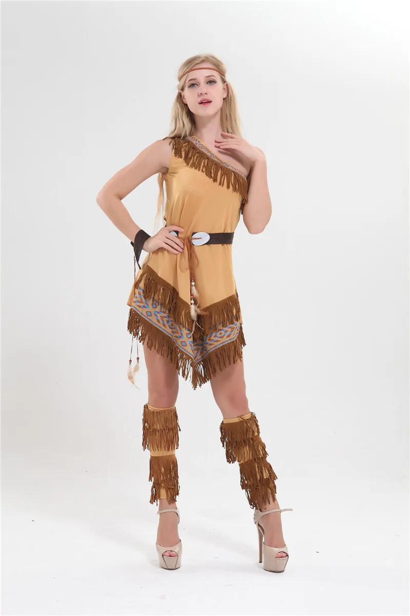 ecowalson Carnival Indian Princess Halloween Costumes For Women female  Adult Pocahontas Cosplay Costume Purim Party Fancy Dress| Alibaba.com