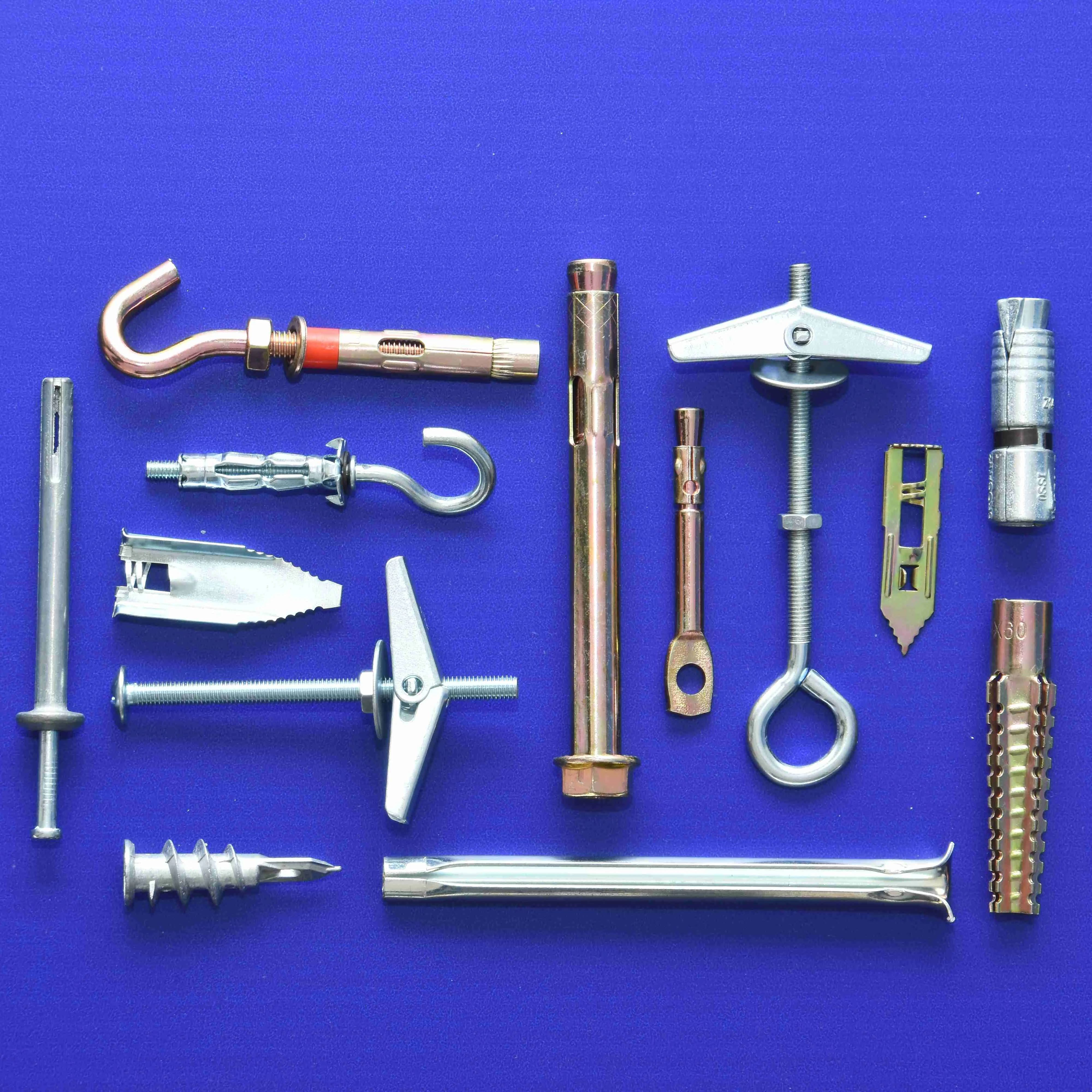High Quality Zinc Plated Butterfly Spring Toggle Hollow Anchors With Eye Bolt